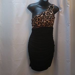 Leopard print speckles dress
